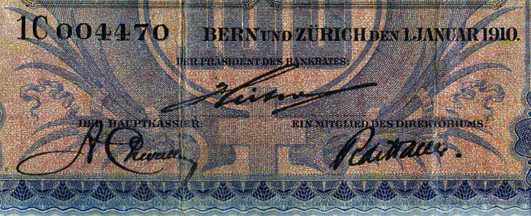 100 francs, 1910