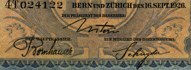 100 Franken, 1926