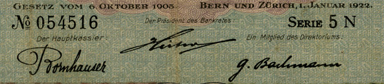 20 Franken, 1922