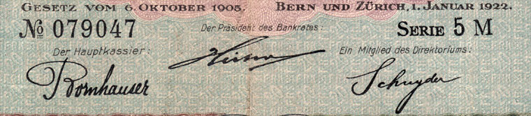 20 Franken, 1922