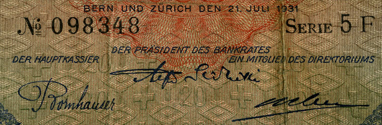 20 Franken, 1931