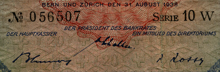 20 Franken, 1938