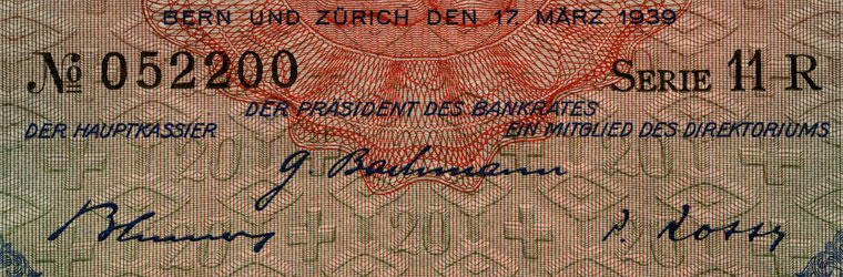 20 francs, 1939