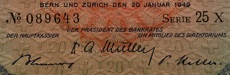 20 Franken, 1949