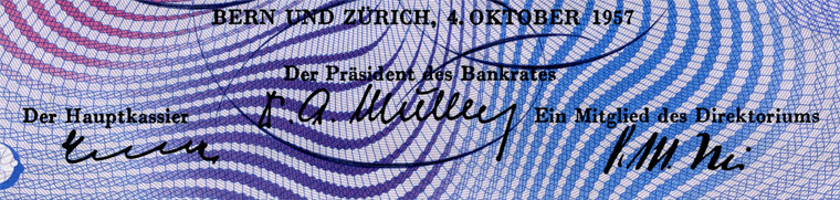 20 Franken, 1957