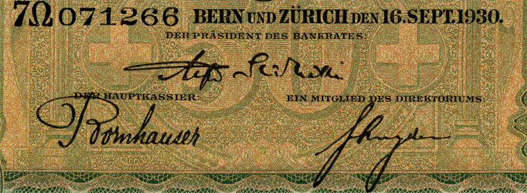 50 Franken, 1930